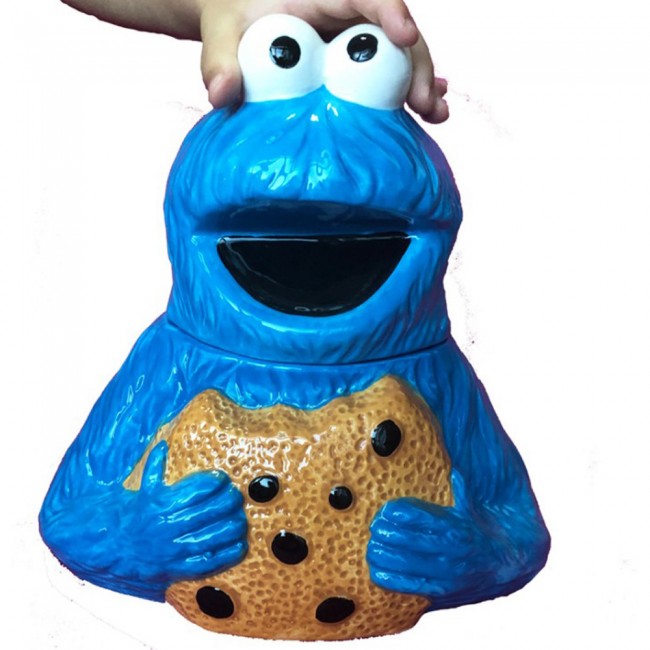 Sesame Street Cookie Monster Sculpted Ceramic Cookie Jar